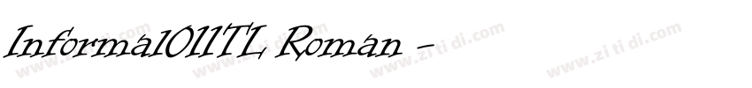 Informal011TL Roman 字体转换